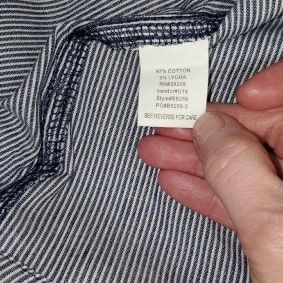 Burnside Blue Casual Button Down Long Sleeve‎ Sz XL Shirt - Picture 9 of 16